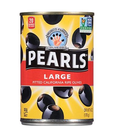 Pearls Pitted California Ripe Olives Large 6 oz