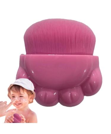 Kids Sunscreen Applicator | Sunblock Buddy Brush | Portable Suntan Lotion Applier | Sunblock Applicator With Soft Bristles | Suntan Lotion Applicator | Outdoor Travel Sun Cream Brush Pink