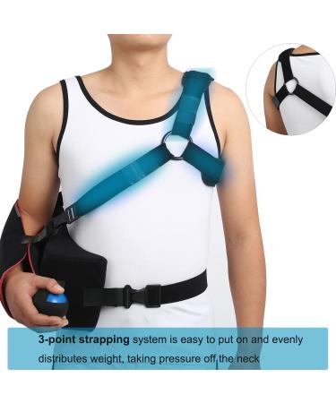 Universal Shoulder Abduction Sling with Abduction Pillow - 3-Point Strap, Exercise Ball, Adjustable Immobilizer for Rotator Cuff Support, Sublexion, Dislocated & Broken Arm - Free Size Brace - Buy Online on GoSupps.com
