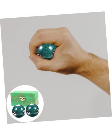 Ultechnovo 8 STK Health Massage Handballs - Black Cloisonn Baoding Balls for Hand Training & Fitness - Buy Online on GoSupps.com
