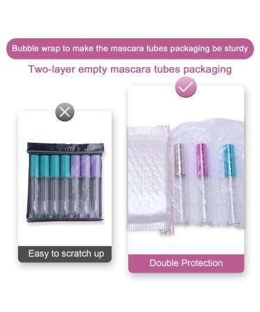 10pcs Empty Mascara Tubes with White Wand - CAIYA Empty Eyelash Tubes for Castor Oil 10ml, Pink Mascara Containers Bottles with Rubber Stoppers and Funnels - Cosmetics Sample - Buy Online on GoSupps.com