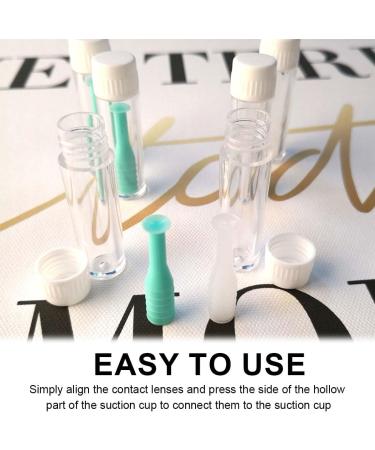 JOCXZI Pack of 4 Contact Lens Removers - Contact Lens Insertion Aid Contact Lens Green Inserter Remover with Storage Case for All Types of Cosmetic Contact Lenses for Home Travel - Buy Online on GoSupps.com