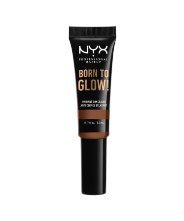 NYX PROFESSIONAL MAKEUP Born To Glow Radiant Concealer, Medium Coverage - Cappuccino 17 CAPPUCCINO