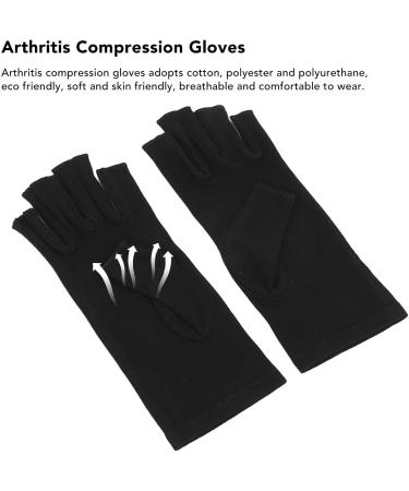 Arthritis Relief Gloves Soreness Relief Fingerless Cotton Compression Gloves Soft Portable for Cycling for Women (M) - Buy Online on GoSupps.com