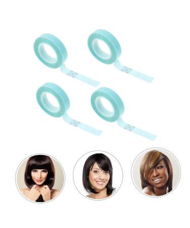 DOITOOL 4 Rolls Wig Double Sided Tape Hair Extension Tape Waterproof Adhesive Tape Adhesive Strips for Hair Extension Lace Front Wig Tape Stickers Double Back Patch Paper - Buy Online on GoSupps.com