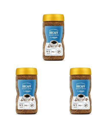 By Amazon Gold Decaff Instant Coffee 200g - Rainforest Alliance Certified (Pack of 3)