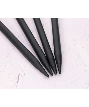 Wood Hair Sticks 4Pcs Vintage Wooden Hair Chopstick Clips for Women Girls, Black Hairpin Bun Holder Decor - Penta Angel - Buy Online on GoSupps.com