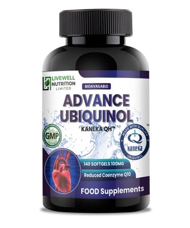 Ubiquinol Kaneka QH With Liposomal Vitamin C Pure Encapsulation 100MG High Potency (140 Softgels) Naturally Fermented Reduced Form of Co Q10 140 Count (Pack of 1)