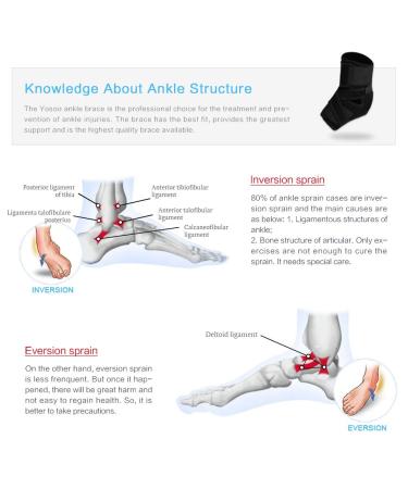 GOTOTOP Ankle Brace with Heel Strap for Peroneal Tendonitis & Arch Pain Relief - Black - Buy Online on GoSupps.com
