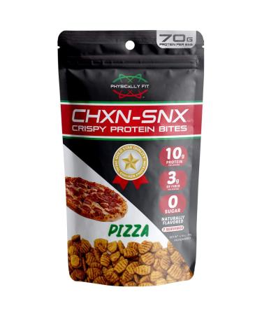 Barn Dad Nutrition, Crispy Protein Bites Pizza Flavor 7 Servings 70 Grams of Protein Per Bag, 6.9 Ounce