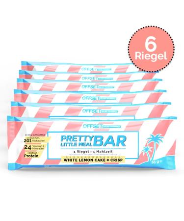 Buy Pretty Little Meal Bar - White Lemon Cake & Crisp | Protein Meal Replacement 201 Calories 6 Pack | Offset Nutrition - Buy Online on GoSupps.com