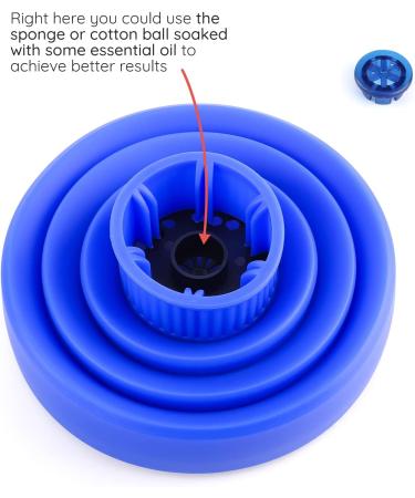 Travel Hair Dryer Diffuser - Sailor-Like Styling Attachment (1.54-1.69 inches) - Professional Blue Diffuser for Perfect Curls on the Go - Buy Online on GoSupps.com