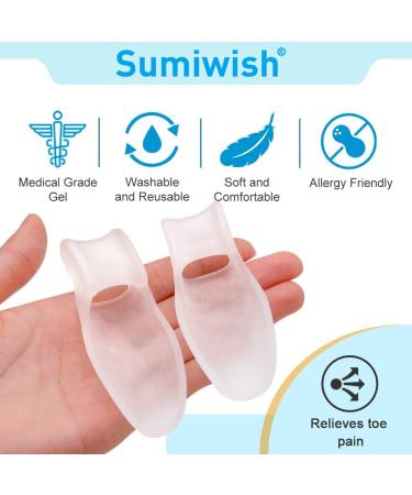 Sumiwish Hallux Toe Separator - 8x Gel Toe Separator & Silicone Stretcher for Bunion Relief - Unisex Solution for Comfort - Buy Online on GoSupps.com