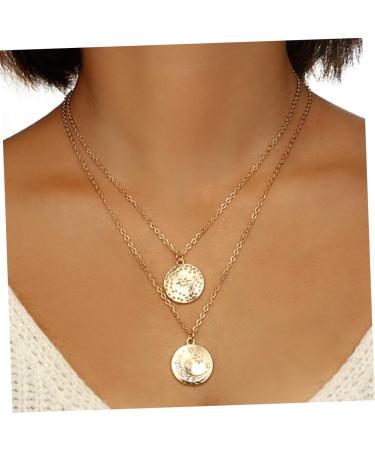 FOYTOKI 2 Necklaces A Necklace Jewelry Necklace Choker Layered Women Necklace Pendant Multi-layer - Buy Online on GoSupps.com