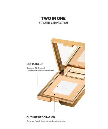 Buy 2 in 1 Flawless Pressed Foundation Setting Powder - Oil Control | Clear & Natural Color | 10g - Buy Online on GoSupps.com