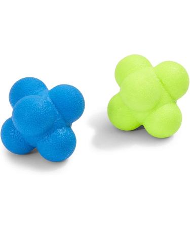 Juvale Rubber Reaction Bounce Balls for Coordination Agility Speed Reflex Training (2 Pack)