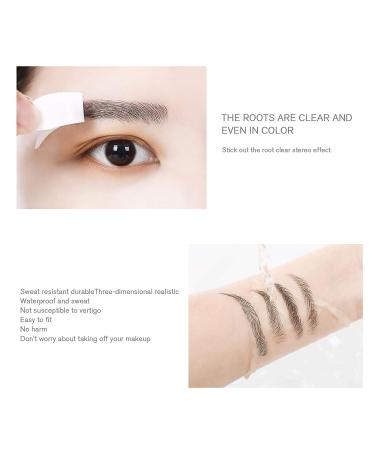 6D Black Eyebrow Stickers - Waterproof & Natural Tattoos - 10 Sheets (100 Pairs) - Buy Online on GoSupps.com