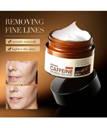 Hydrating Retinol Caffeine Anti-Wrinkle Cream & Eye Cream for Dark Circles - 3 PCs | Best Moisturizer for Youthful Skin - Buy Online on GoSupps.com