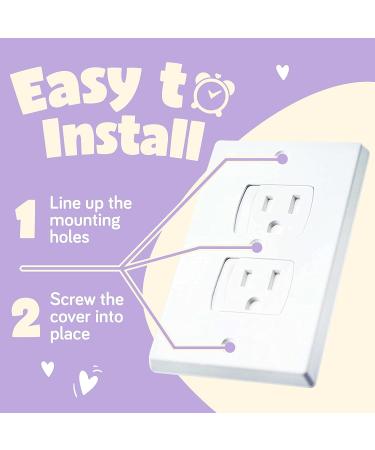 Ashtonbee Child Safety Plug Socket Covers  Plug Covers for Electrical Outlets  Electrical Safety Baby Products  White  Set of 2 2 Pack - Buy Online on GoSupps.com