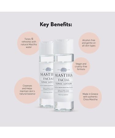 Mastihashop Facial Toner Lotion - Alcohol-Free Face Toner with Distilled Chios Mastiha Water - Hydrating and Moisturizing Toner for All Skin Types - Vegan & Cruelty-Free - 220ml / 7.43 fl oz - Buy Online on GoSupps.com