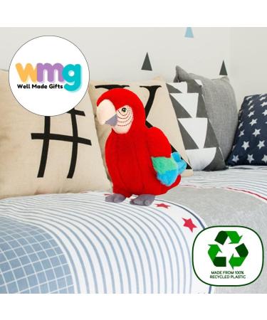 Deluxe Paws Plush Eco Toy - 100% Recycled, Cuddly Soft (Parrot) - Buy Online on GoSupps.com