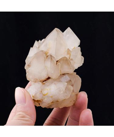 Irregular Natural Clear Quartz Crystal Cluster Clear Quartz Crystal Flower Rock Minerals Druzy Geode Specimen Home Decor Crystal Fengshui 120g Crystal Cluster - Buy Online on GoSupps.com