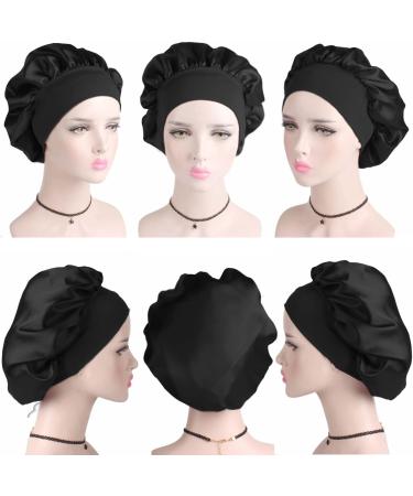 Mufekum Satin Hair Hood for Sleeping | Night Sleep Cap for Women & Girls | Ideal for Curly & Black Hair Care - Buy Online on GoSupps.com