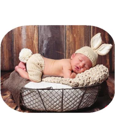 Newborn Baby Bunny Hat and Radish Photo Props Set for Adorable Easter Costume Style - Buy Online on GoSupps.com