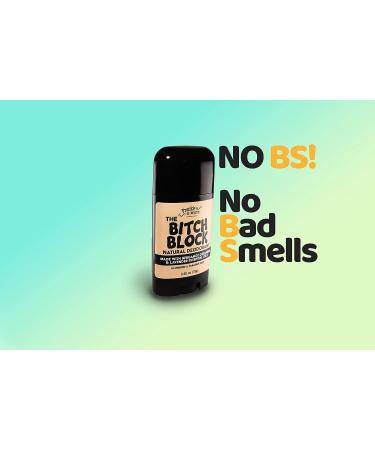 B!ch Block Natural Deodorant with Bergamot, Lavender & Geranium | Aluminum-Free with Essential Oils | 2.56 oz Stick - Paraben & Phthalate Free - Buy Online on GoSupps.com