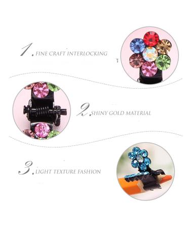 Mokily 65pcs Colorful Mini Hair Claw Set - Rhinestone Hair Clips for Women and Girls - Buy Online on GoSupps.com