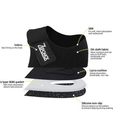 ZEPOHCK Heel Cushions - Plantar Fasciitis Heel Pads for Achilles Heel Pain Relief (Large) - Buy Online on GoSupps.com