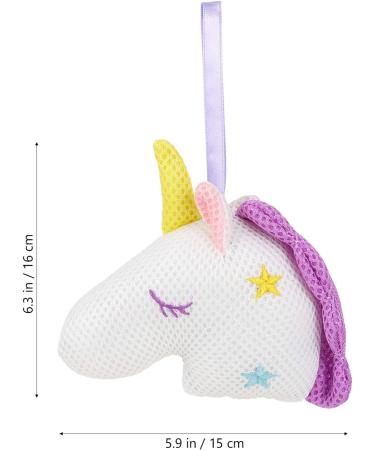 Frcolor Cute Unicorn Bath Sponge - Soft Cotton Luffa Ball for Kids | Cartoon Animal Shower Cleaner - Buy Online on GoSupps.com