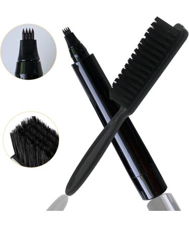SEGMINISMART Beard Pen Beard Filler Pencil Beard Pencil Filler for Men Beard Pencil Filler For Men with Brush Hair and Beard Filler Waterproof Long Lasting Natural Black - Buy Online on GoSupps.com