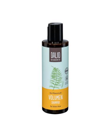 DALIO - Shampooing volume - 1 bouteille de 200 ml - pour cheveux fins - cr e des cheveux volumineux sans les alourdir - avec du jus de plante de l' tain - cosm tique naturel v g talien certifi