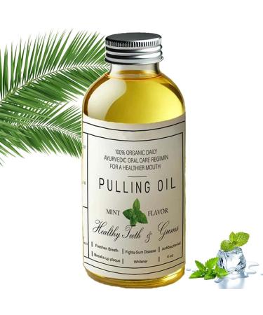 Cocofresha Pulling Oil for Teeth and Gums Cocofresha Pulling Oil Pure Organic Coconut Oil Pulling 4 Oz Mint Flavor Cocofresha Coconut Pulling Oil (1Pc)