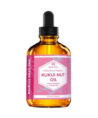 Leven Rose Kukui Nut Oil 4 oz - 100% Natural Organic Cold Pressed Unrefined - Pack of 1 - Buy Online on GoSupps.com