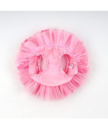 Hoolchean Baby Girls Fluffy Tutu Skirt with Diaper Cover Bloomer - 0-6 Months, Pink Rosy - Buy Online on GoSupps.com