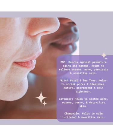 PH Balancing Facial Toner - Essential Oils Witch Hazel Tea Tree Lavender & Chamomile - Cruelty-Free & Vegan - 4 oz - Buy Online on GoSupps.com