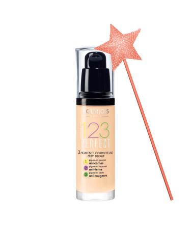 Bourjois 123 Perfect Foundation for Women 51 Vanille Clair 1oz - Buy Online on GoSupps.com