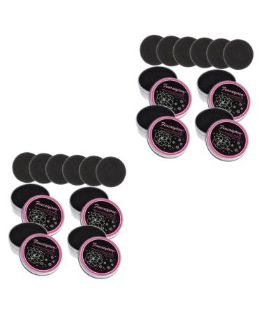 28 Pieces Cleaning Box for Makeup Makeup Accessories Cleaning Sponge for Eyeshadow Brush Brush Colour Remover Sponge Dry Sponge for Home Clean Cosmetics