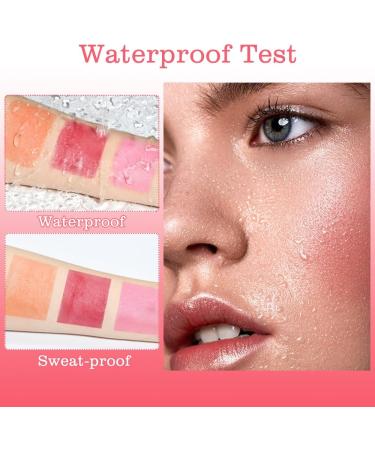 Blush Stick Waterproof Cream Blush Stick Multi-Functional Cream Blush Stick Long Lasting Matte Makeup Stick for Women Girls Cheeks Lips Eyes - Buy Online on GoSupps.com
