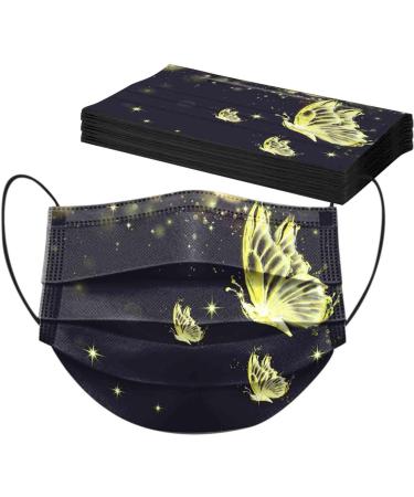 Winfer 50/100 Pack Disposable 3-Layer Mouth Protection for Adults - Colorful Motif Face Masks & Bandanas - Breathable Scarf for Men & Women - Buy Online on GoSupps.com