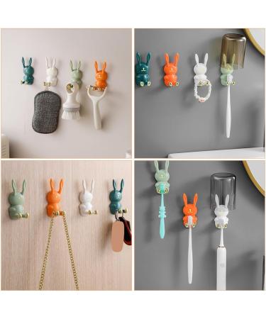 Alipis 12pc Sticky Hooks - Toothpaste Dispenser & Razor Holder | Cable & Luffa Hooks | Durable ABS Design for Easy Hanging - Buy Online on GoSupps.com