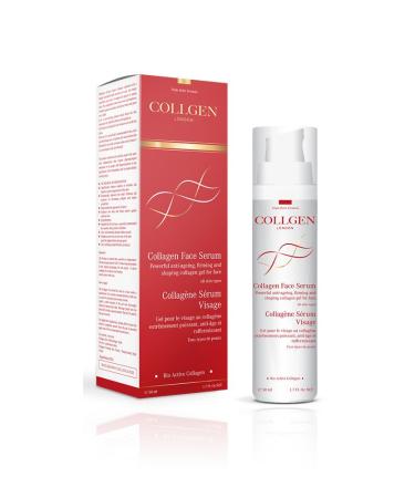 Collgen London Collagen Face Serum 30ml - Powerful Anti-Ageing Firming & Shaping Face Collagen Gel