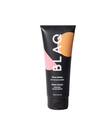 BLAQ Urban Detox Daily Exfoliating Cleanser - Activated Charcoal Face Wash with Aloe and Salicylic Acid for Blemishes  Blackheads and Gentle Detoxing - Hydrating  Natural Face Exfoliant