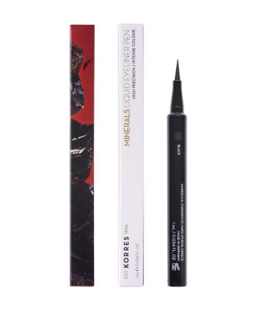 Corrres Minerals Liquid Eyeliner- 01 Black Veganer Liquid Liner silicone & paraben-free with ultra-free lace & intensive color 1 ml
