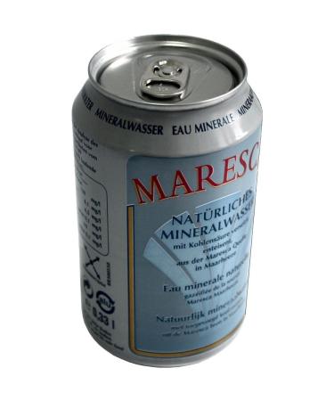 Maresca Mineral Water 24 x 0.33L Cans - Natural Carbonated Mineral Water for International Shipping - Buy Online on GoSupps.com