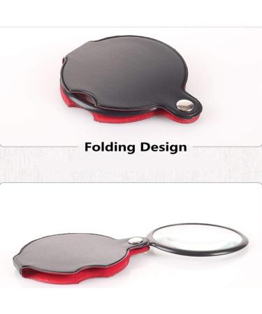 Pocket Folding 5X Glass Portable Handheld Small Magnifier for Old Man Kids HD Reading Books Newspapers Maps Coins Insects Rocks Made in China - Buy Online on GoSupps.com