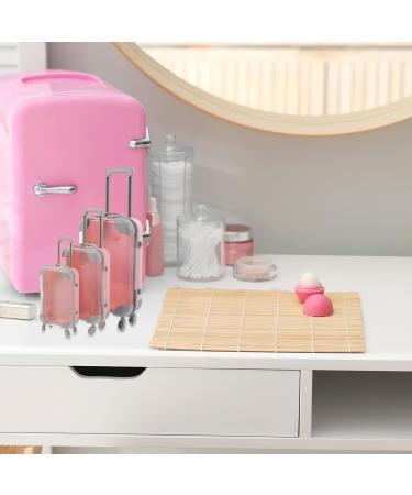 3 Pi ces Bo te de Rangement pour Faux Cils Lot de 3 Mini Valises Rose en Plastique Transparent tanche L'Humidit Organisateur de Maquillage Portable Voyage et Extensions de - Buy Online on GoSupps.com