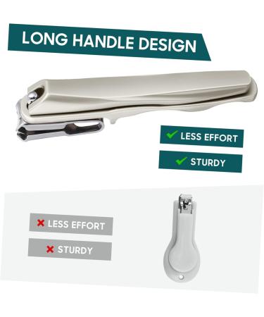 TOVINANNA Nail Clippers 360 Degree Rotary Stainless Steel Heavy Duty Nail Clippers for Thick Toenail Long Handle Nail Clippers Sturdy Sharp for Convenient Senior - Buy Online on GoSupps.com